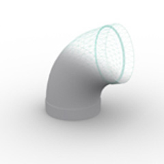 Cot 75° Ventilatie PVC-U