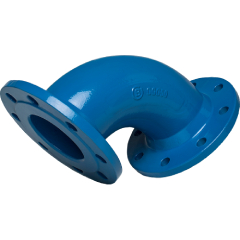 Cot 90° fonta cu flanse PN16
