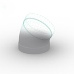 Cot 30° Ventilatie PVC-U