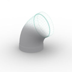 Cot 60° Ventilatie PVC-U
