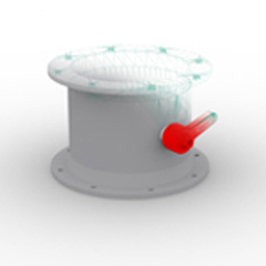 Vana cu Flanse Cu Maner PVC-U Ventilatie
